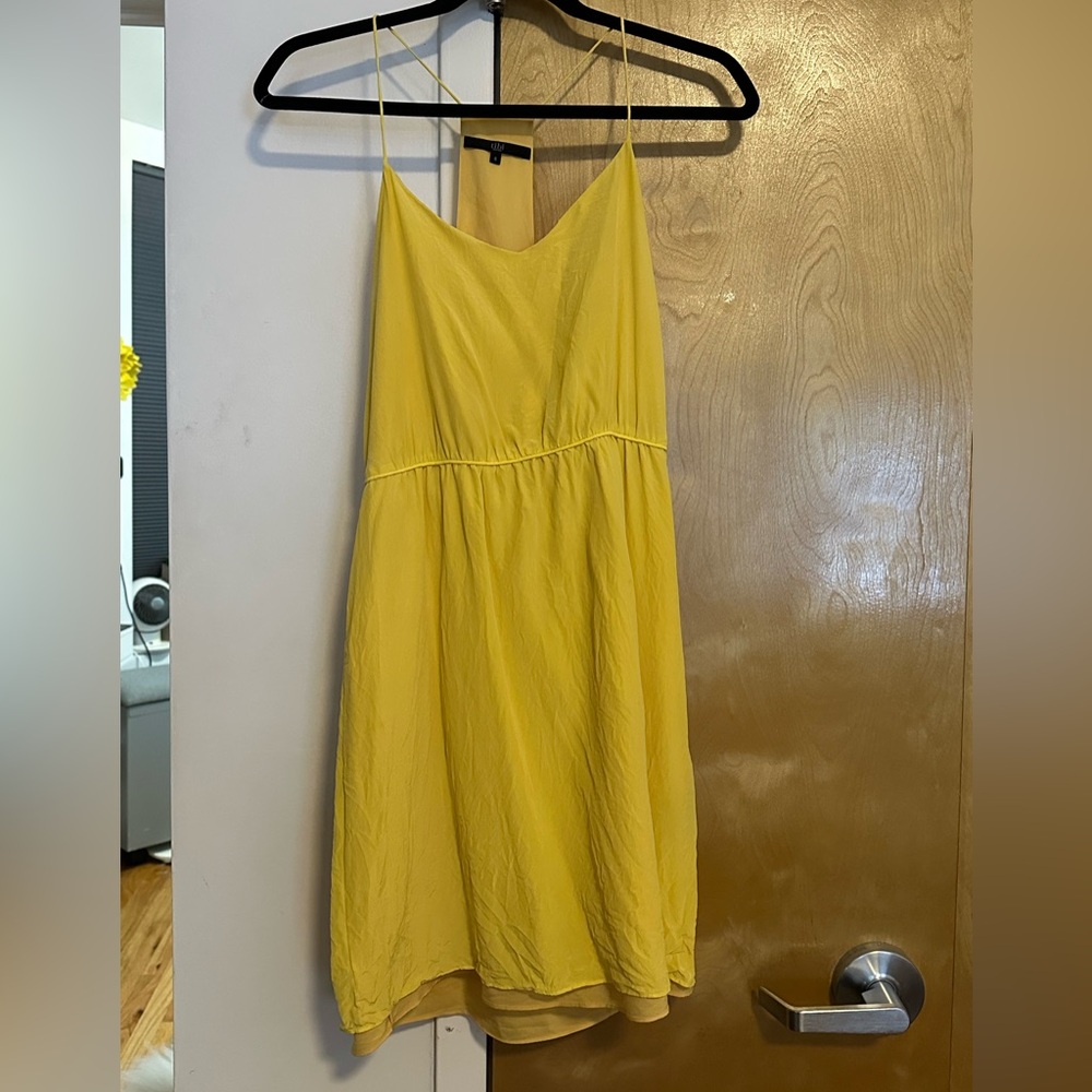 Vibrant yellow summer dress
